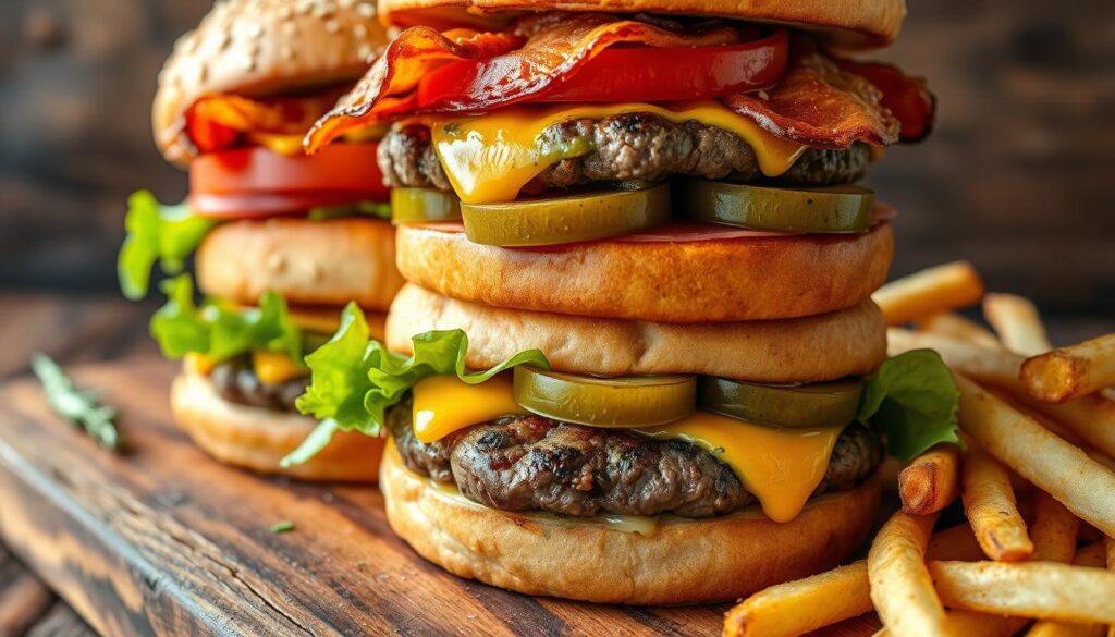 homemade burgers